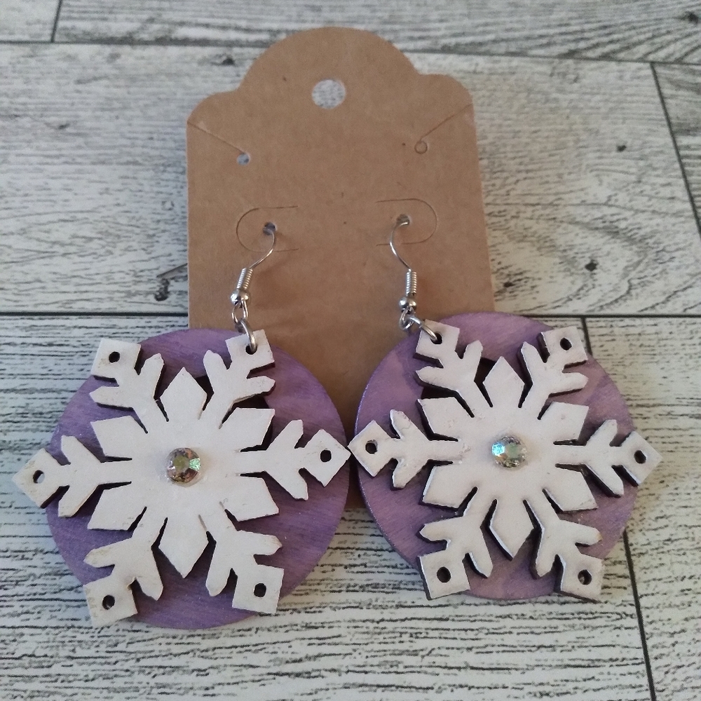 Snowflake Frozen Winter Earrings